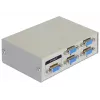 DeLock Switch VGA 4 portu manuāls divvirzienu - ekrāna slēdzis - 4 x VGA - galddatoram (87635)