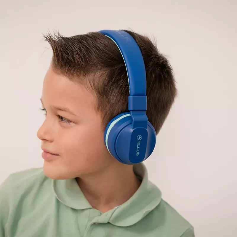 Austiņas Tellur Buddy Bluetooth pārgalvas austiņas zilas