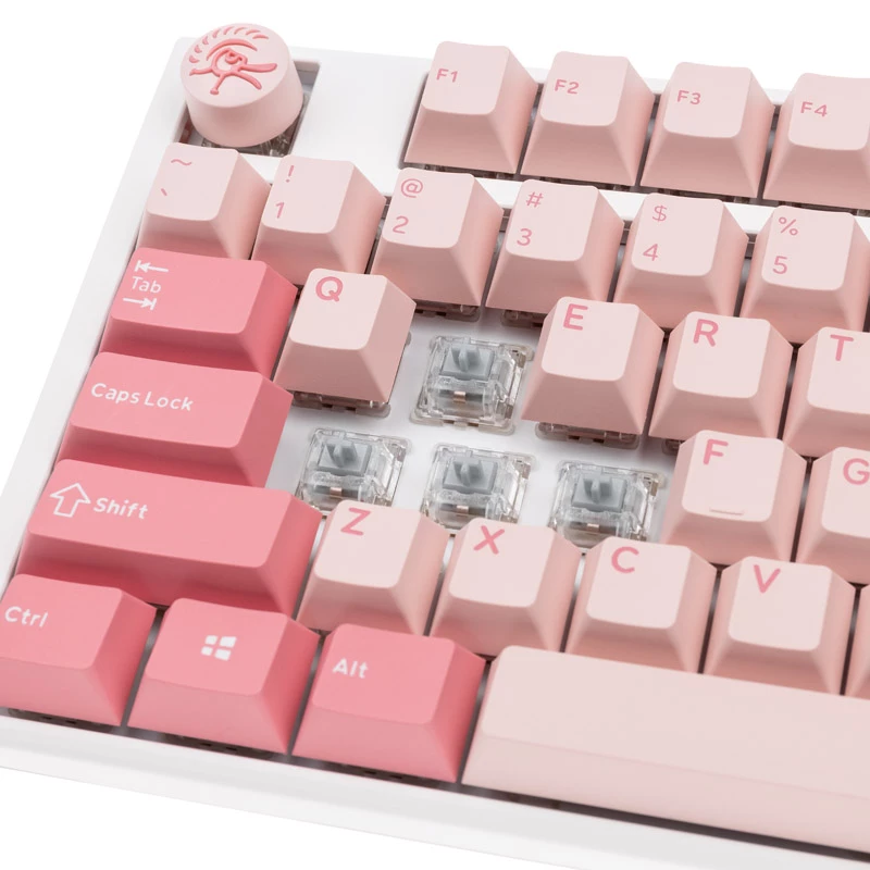 Ducky One 3 TKL tastatūra Spēļu USB QWERTY Angļu Rozā