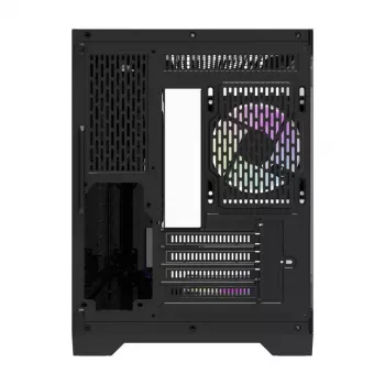 Datora korpuss Darflash FT418 + 6 aRGB ventilatori (melns)