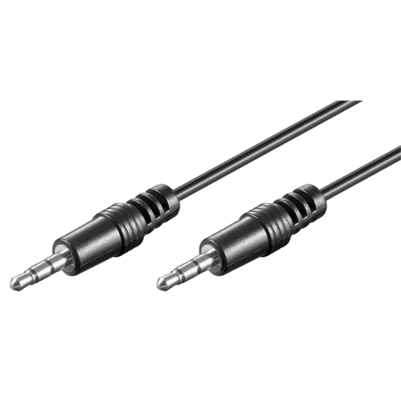 Audio kabelis Goobay 51659 2,5 m 3,5 mm melns