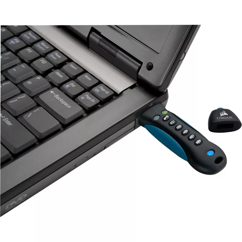 CORSAIR Flash Padlock 3 128GB drošs USB 3.0 zibatmiņa ar tastatūru un drošu 256 bitu aparatūras AES šifrēšanu