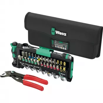 Instrumentu komplekts Wera Tool-Check Combi 1 ar Knipex Cobra knaiblēm, 40 gab.