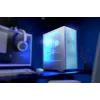 PC korpuss LOGIC Dart Pro Midi ARGB balts — Midi Tower, ATX, 456×200×385 mm, maks. GPU 34 cm, CPU dzesētāja augstums 155 mm, 3x120mm priekšā + 1x120mm aizmugurē, USB 3.0 x2, USB-C x1