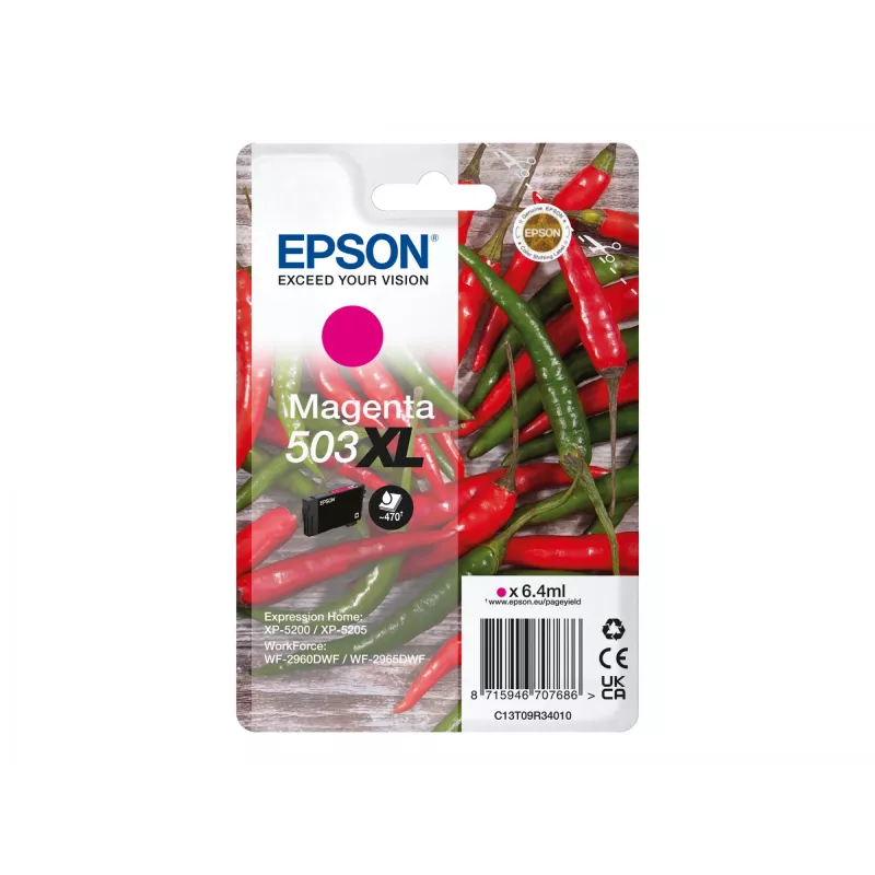Epson 503XL tintes kasetne 1 gab. Oriģināla Augstas (XL) ietilpības fuksīna
