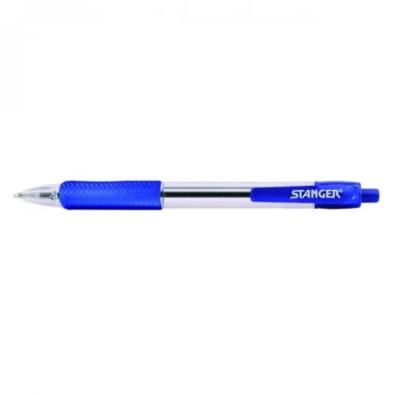 STANGER lodīšu pildspalvas 1.0 Softgrip izvelkama, zila, 1 gab. 18000300038