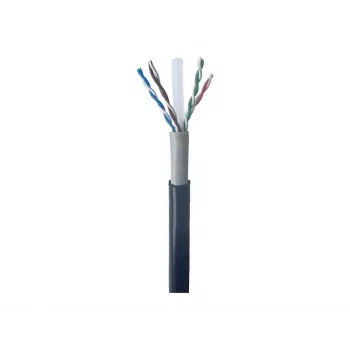 Gembird CAT6 UTP LAN āra kabelis, ciets, 305 m, melns