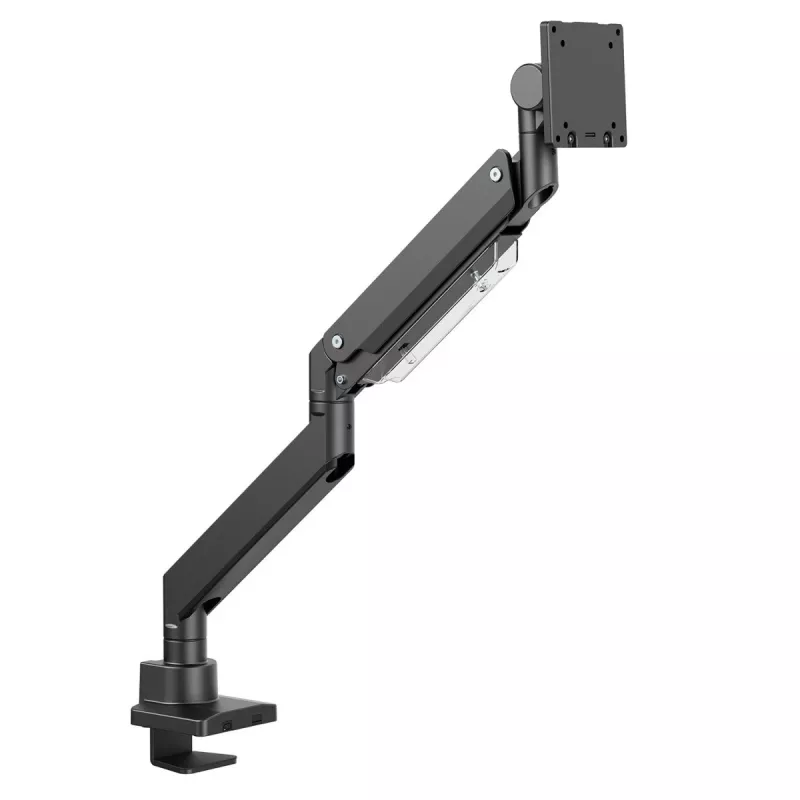 Maclean MC-968 Divu roku monitora stiprinājums ar gāzes atsperi 17-57 27 kg Smagās slodzes izturīgs pilnas kustības turētājs Maks. VESA 200x200