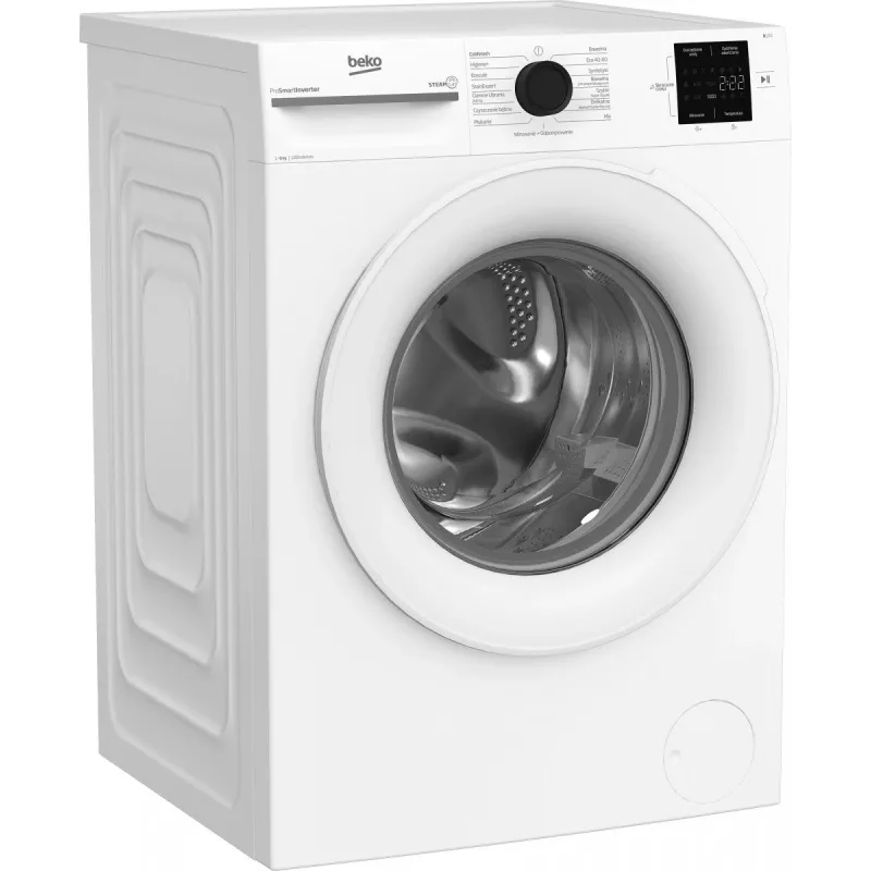 BEKO BM1WFU38225WW veļas mašīna b100 8kg 1200 apgr./min AquaWave Balta
