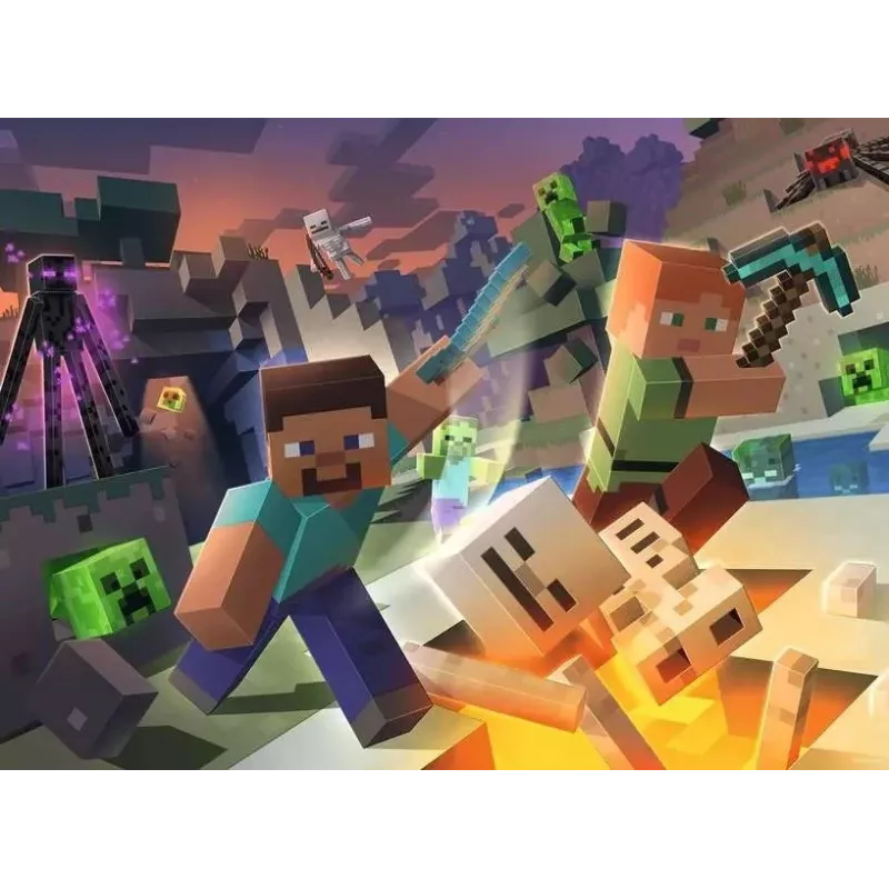 Puzle Ravensburger Minecraft 100 gab. Videospēle