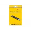 DeLOCK Combo pārveidotājs M.2 NVMe PCIe vai SATA SSD ar USB 3.2 Gen 2, melns