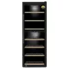 Caso | Smart Wine Cooler | WineExclusive 126 | Energy efficiency class G | Showcase | Free standing | Bottles capacity 126 bottles | Cooling type Compressor technology | Melns