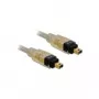 FireWire kabelis DeLOCK 82571 2,0 m pelēks vīrišķais/vīrišķais