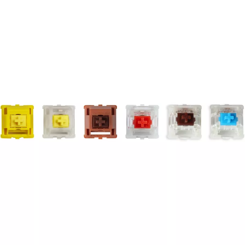 Mehānisko taustiņu slēdžu komplekts Keychron Gateron Cap V2 Golden-Yellow G32 — 110 slēdži