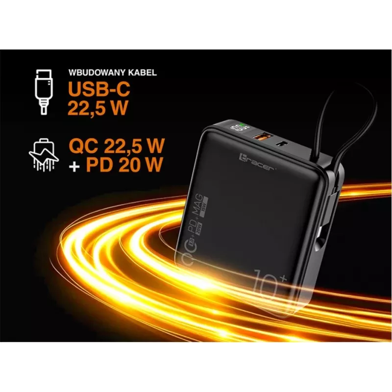Portable Charger Tracer Scout 10000 mAh MAG+PD+QC