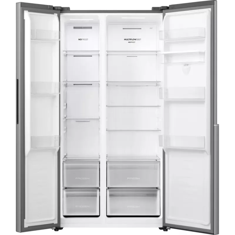 Gorenje HZF55082 NRS917E41XWD G400, brīvstāvošs, amerikāņu durvis, pelēks, 2 durvis, skārienjūtīgs, LED
