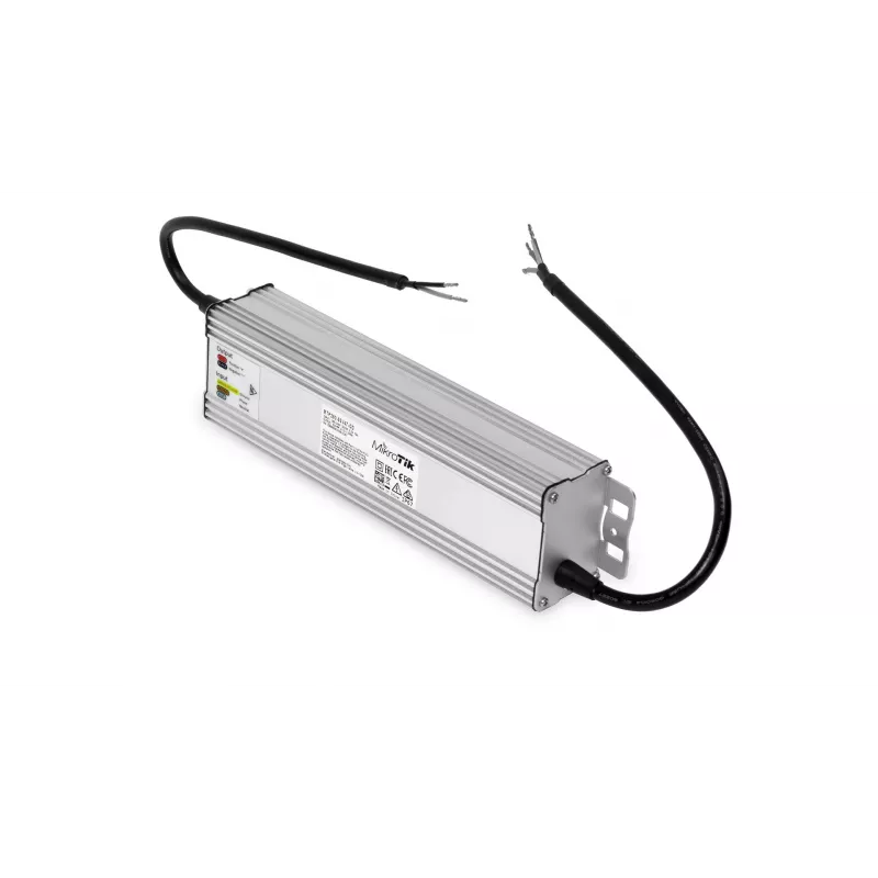 Āra barošanas adapteris MikroTik MTP250-53V47-OD 250W, ieeja 100–240V, cinka korpuss, kompakts 240×46.5×69mm