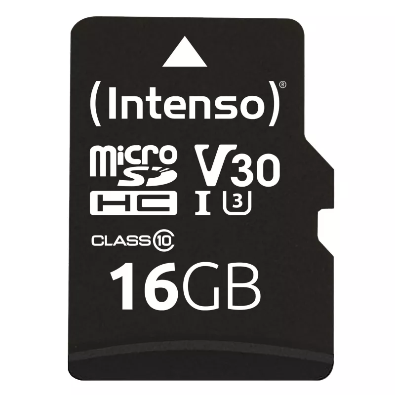 ATMIŅA MICRO SDHC 16GB C10/W/ADAPTER 3433470 INTENSO