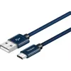 Kabelis YENKEE YCU 301 BE USB-A 2.0/USB-C 1m Fialov