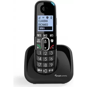 amplicomms BigTel 1500 DECT-Telefon Anrufer-Identifikation Melns (ATL1423327)