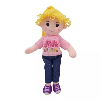 TULILO Olivia lupatu lelle 40 cm — mīksta auduma rotaļlieta, piemērota bērniem