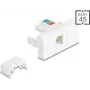 DELOCK Easy 45 modulis RJ12 kontaktligzda LSA UTP balts 90897 – RJ12 keystone modulis, LSA termināls, UTP