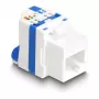 DeLOCK 88130 Keystone modulis, plakans RJ-45, zils/balti, 22,5 mm