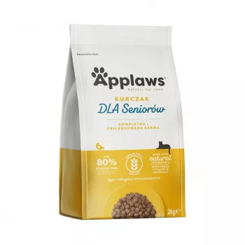 Sausā kaķu barība Applaws Senior Chicken — bez graudiem / bez lipekļa 2 kg maiss, 36,5% olbaltumvielu, vecākiem kaķiem