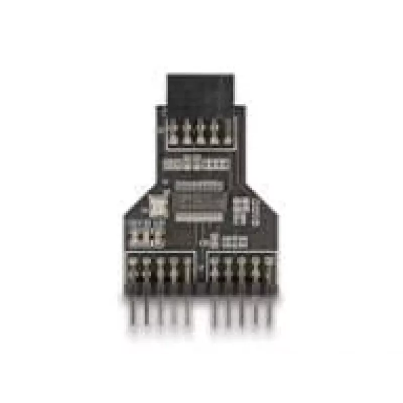 DeLOCK 60045 kabeļa savienotāju adapteris 9 kontaktu USB 2.0 2 x 9 kontaktu spraudnis Melns