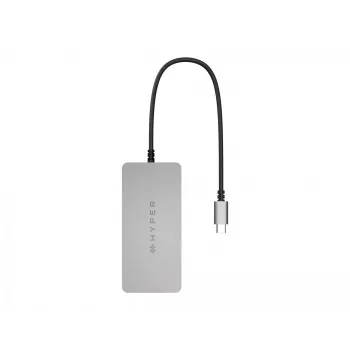 HYPER HDMB2 interfeisa centrs USB 3.2 Gen 1 (3.1 Gen 1) Type-C 5000 Mbit/s Nerūsējošais tērauds