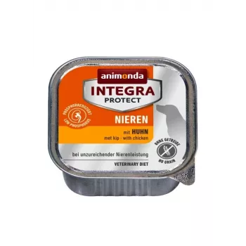 Mitrā suņu barība animonda Integra Protect Nieren ar vistu 150 g — pieaugušiem suņiem, nieru atbalstam, bez graudaugiem un lipekļa