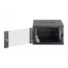 Pie sienas stiprināms 19 collu plaukta skapis DIGITUS Dynamic-N DN-37103 — 7U, 600x600 mm, IP20, nekomplektēts, melns