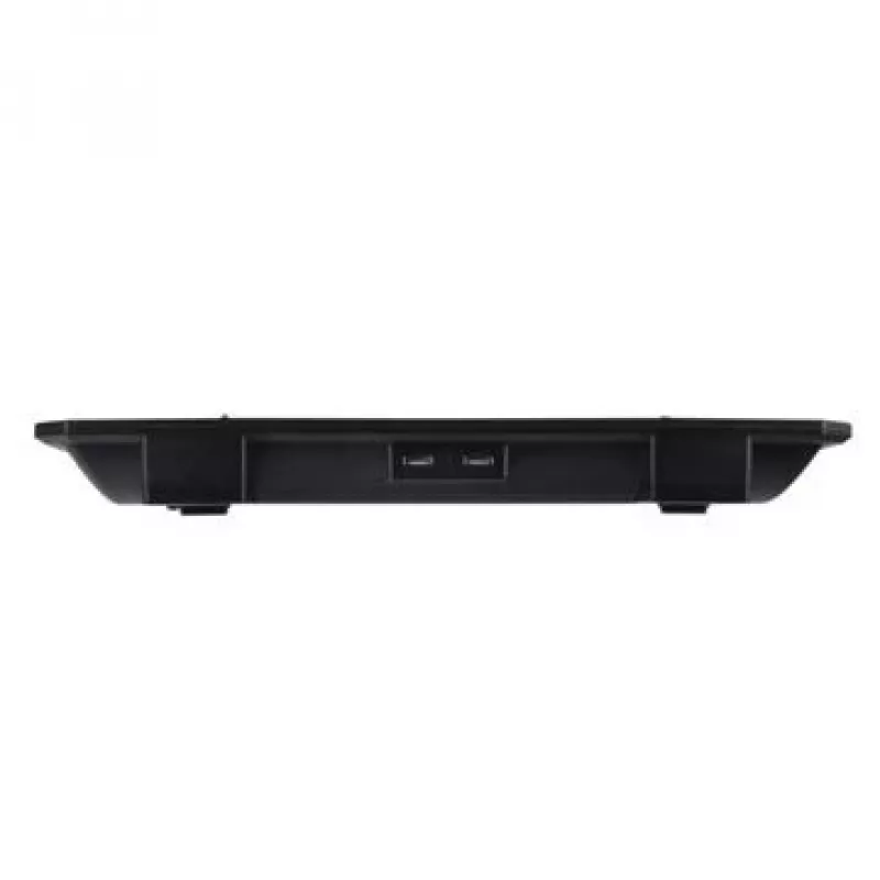 Piezīmjdatora dzesēšanas paliktnis THERMALTAKE CL-N002-PL12BL-A ar 12 cm ventilatoru, alumīnija un plastmasas, 390×277,5×49,3 mm, 1000–1300 apgr./min