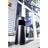 Round Metal Melns Durable 3332