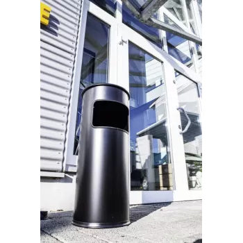 Round Metal Melns Durable 3332