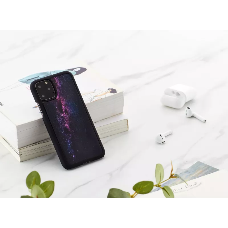 Telefona maciņš iKins iPhone 11 Pro — piena ceļa melns aizsargapvalks
