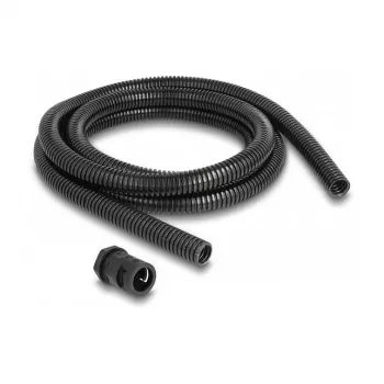 Kabeļu uzmava DeLOCK 60463 melna plastmasas 15.8mm x 2m
