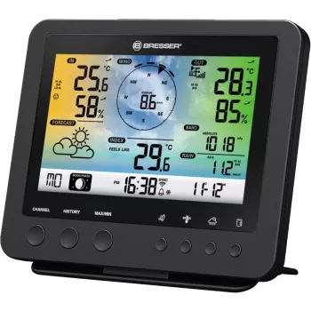 Bresser Optics 7002580 digitālā laika stacija Melna AC Wi-Fi