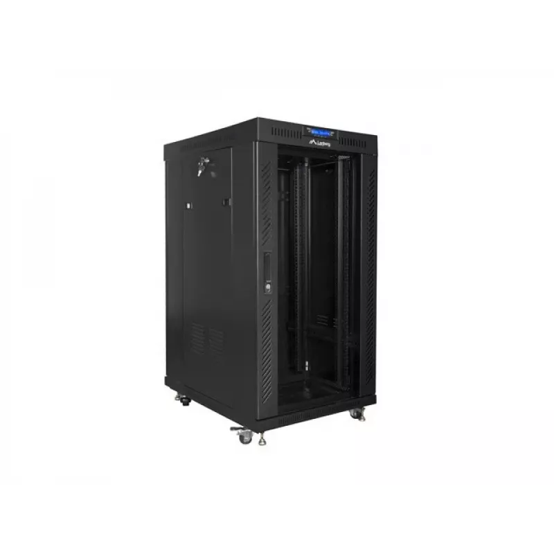 Brīvi stāvošs statīvs LANBERG FF01-6822-12BL 22U Melns 1200 kg