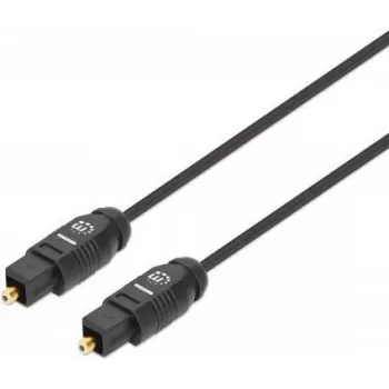 Manhattan Toslink digitālais optiskais audio kabelis, 5 m, vīrišķais/vīrišķais, Toslink S/PDIF, zeltīti kontakti, mūža garantija