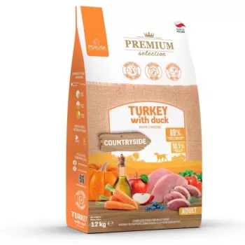 POKUSA Premium Selection Adult Turkey with duck - sausā suņu barība - 12kg