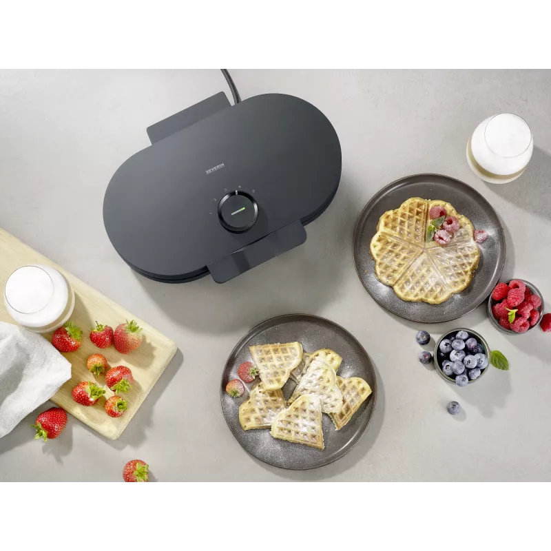 Vafeļu panna Severin WA 2118 2 vafeles 1200 W melna