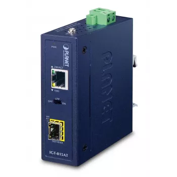 PLANET IGT-815AT tīkla mediju pārveidotājs 1000 Mbit/s Daudzmodu, Vienmodu Zils