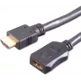 HDMI kabelis e+p HDMV 402 2m Type A vīrišķais uz sievišķo melns