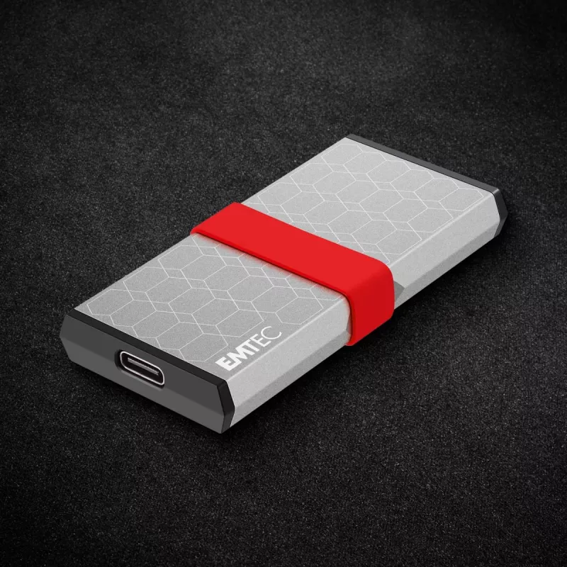SSD Emtec 256GB Mini USB Type-C USB 3.2 Gen 2x2 Silver