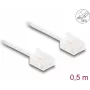 Tīkla kabelis DeLOCK RJ45 Cat.6 UTP 0.5m Balts