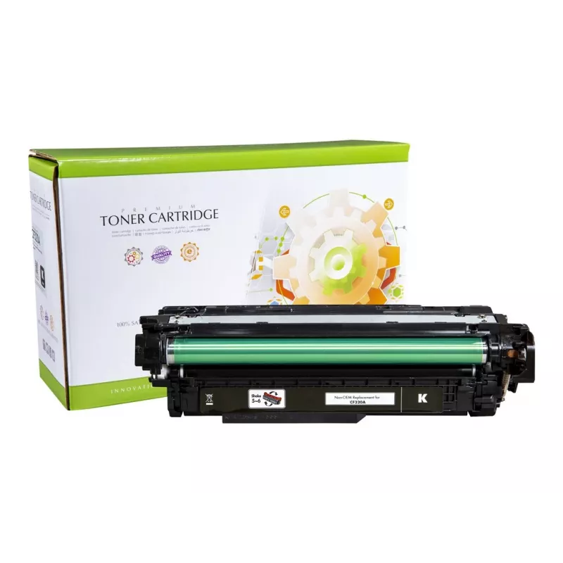 STATIC tonera kasetne, saderīga ar HP CF320A, melna, atjaunota, 11 500 lapas