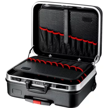 Knipex BIG Basic Move instrumentu kaste no akrilnitrila butadiēna stirola (ABS), alumīnijs, melna