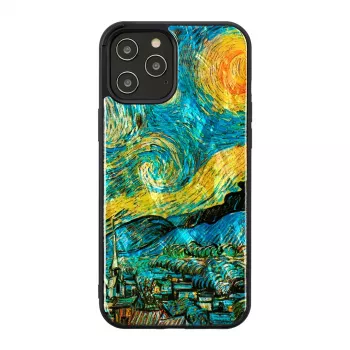 Aizsargmaciņš iKins Apple iPhone 12 Pro Max — zvaigžņotas nakts melns