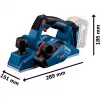 Elektriskā ēvele Bosch GHO 18V-26 18,0 V (tikai instruments, bez baterijas)